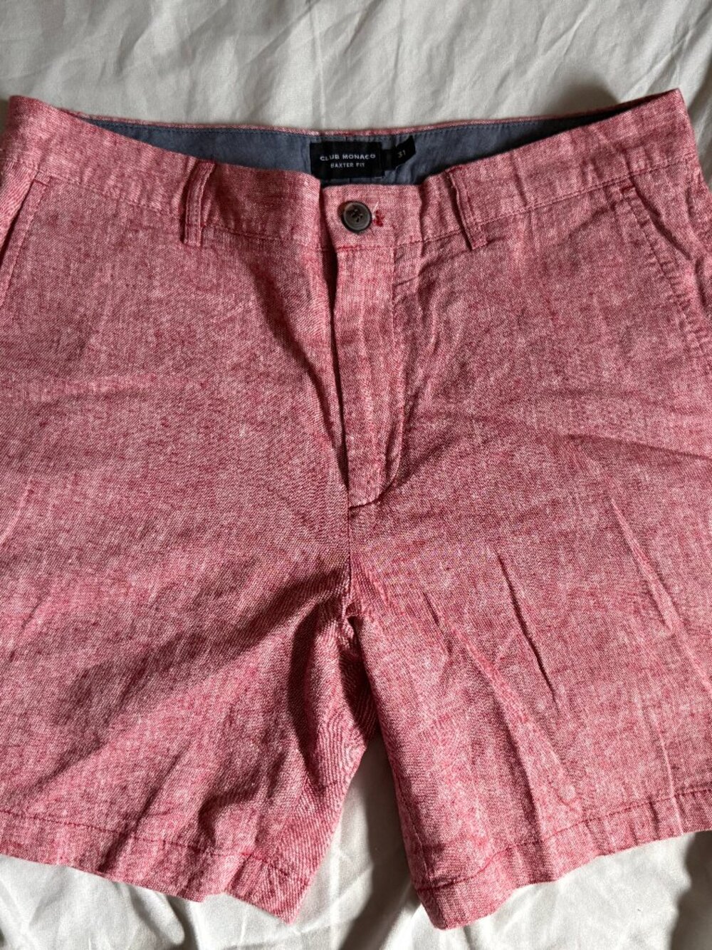 Club Monaco linen Baxter Short 6.5" inseam sz 31 $129.50